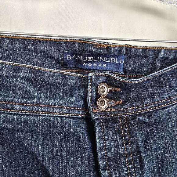 BandolinoBlu Adriana Boot Cut Jeans Women's 24W Blue Dark Wash - Picture 3 of 16
